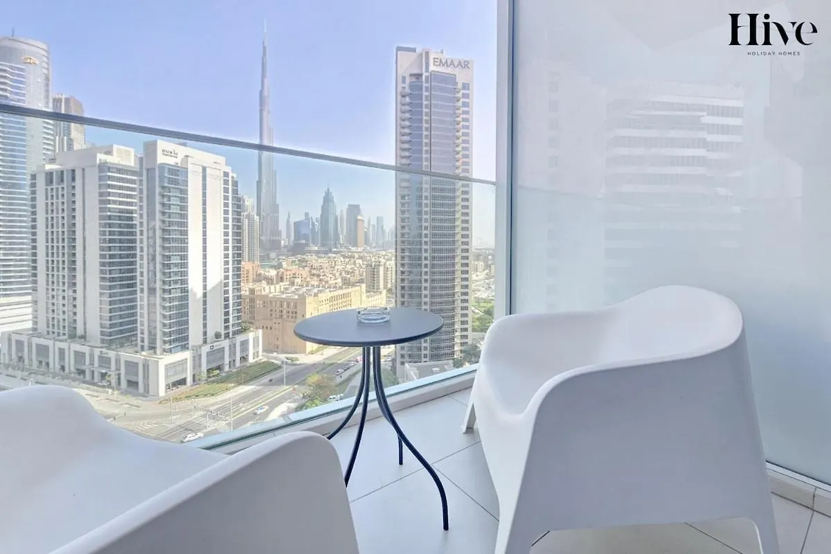 Elegant 1 Bed With Burj Khalifa Views Apartamento Dubai 0*,